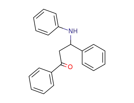 Molecular Structure of 742-43-8 (1-Propanone, 1,3-diphenyl-3-(phenylamino)-)