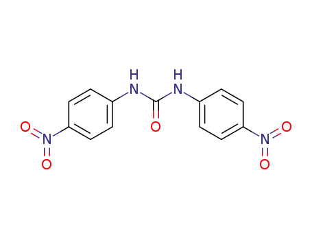 Molecular Structure of 587-90-6 (1,3-BIS(4-NITROPHENYL)UREA)