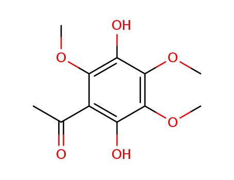 Molecular Structure of 55742-65-9 (Ethanone, 1-(2,5-dihydroxy-3,4,6-trimethoxyphenyl)-)
