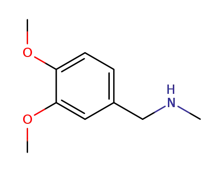 Molecular Structure of 63-64-9 ((3,4-DIMETHOXYBENZYL)METHYLAMINE)