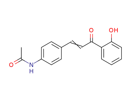 Molecular Structure of 42519-89-1 (Acetamide, N-[4-[3-(2-hydroxyphenyl)-3-oxo-1-propenyl]phenyl]-)