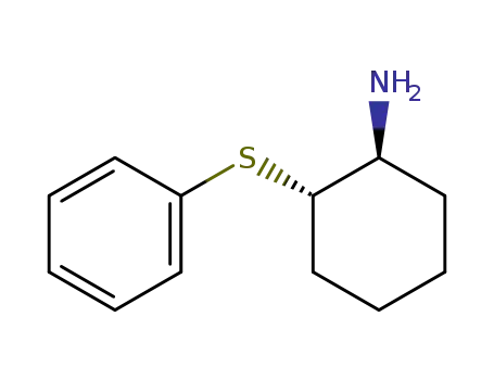 Molecular Structure of 96185-38-5 (Cyclohexanamine, 2-(phenylthio)-, trans-)