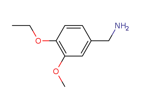 Molecular Structure of 93489-14-6 (3-METHOXY-4-ETHOXYBENZYLAMINE)