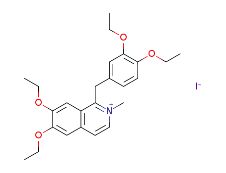 Molecular Structure of 10313-81-2 (1-(3,4-diethoxybenzyl)-6,7-diethoxy-2-methyl-1,2-dihydroisoquinoline)