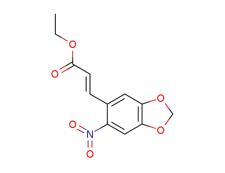 2-Propenoic acid, 3-(6-nitro-1,3-benzodioxol-5-yl)-, ethyl ester, (2E)-
