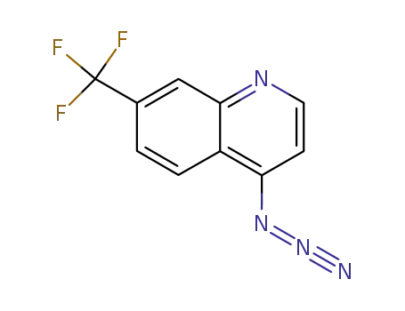 Molecular Structure of 74227-77-3 (1-[7-(trifluoromethyl)quinolin-4-yl]triaza-1,2-dien-2-ium)