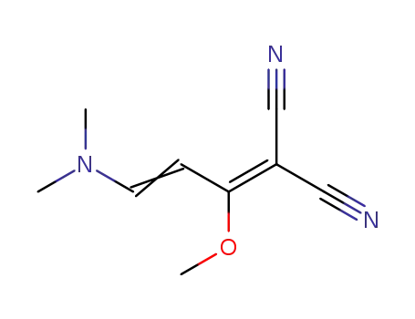 Molecular Structure of 95689-38-6 (2-[3-(DIMETHYLAMINO)-1-METHOXY-2-PROPENYLIDENE]MALONONITRILE)