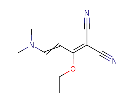 Molecular Structure of 98645-41-1 (Propanedinitrile, [3-(dimethylamino)-1-ethoxy-2-propenylidene]-)