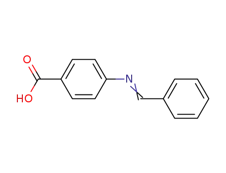 Molecular Structure of 3939-41-1 (Benzoic acid, 4-[(phenylmethylene)amino]-)