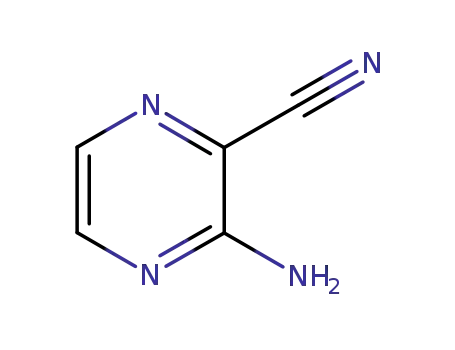 Molecular Structure of 25911-65-3 (3-Aminopyrazine-2-carbonitrile)