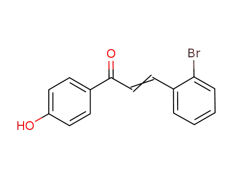 Molecular Structure of 634615-48-8 (2-Propen-1-one, 3-(2-bromophenyl)-1-(4-hydroxyphenyl)-)