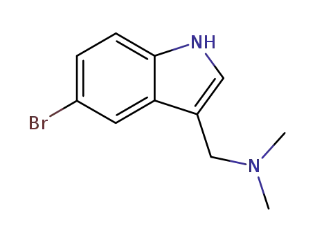 Molecular Structure of 830-93-3 (5-Bromogramine)