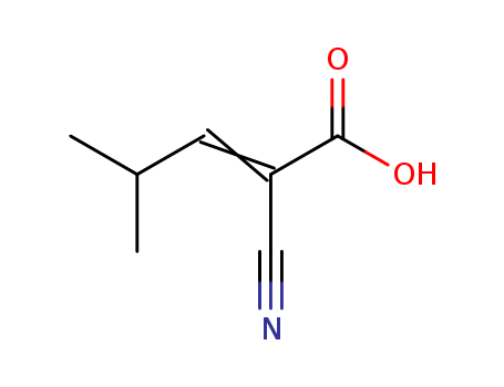 2-Pentenoic acid,2-cyano-4-methyl- cas  760-58-7