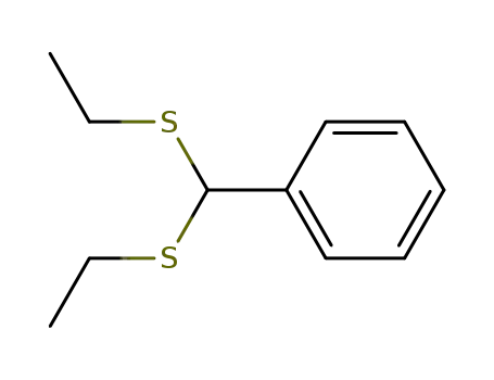 Molecular Structure of 7334-52-3 ([bis(ethylsulfanyl)methyl]benzene)
