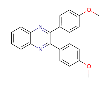 Molecular Structure of 7248-16-0 (2,3-bis(4-methoxyphenyl)quinoxaline)