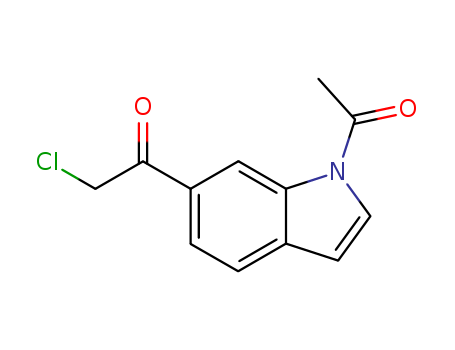 1H-Indole, 1-acetyl-6-(chloroacetyl)- (9CI)