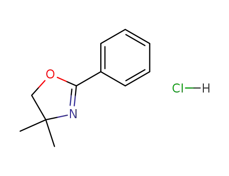 Molecular Structure of 1568-96-3 (Oxazole, 4,5-dihydro-4,4-dimethyl-2-phenyl-, hydrochloride)