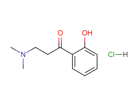 Molecular Structure of 1639-35-6 (3-(dimethylamino)-1-(2-hydroxyphenyl)propan-1-one hydrochloride (1:1))