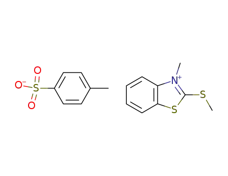 Molecular Structure of 55514-14-2 (3-methyl-2-(methylthio)benzothiazolium p-toluenesulphonate)