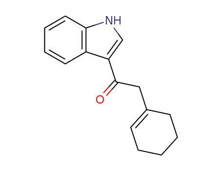Molecular Structure of 113618-05-6 (Ethanone, 2-(1-cyclohexen-1-yl)-1-(1H-indol-3-yl)-)