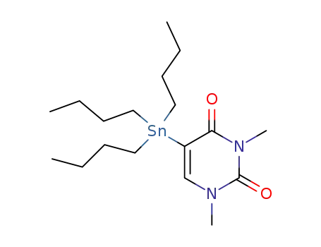 5-Tributylstannyl-1,3-dimethyluracil;2,4(1H,3H)-Pyrimidinedione, 1,3-dimethyl-5-(tributylstannyl)-