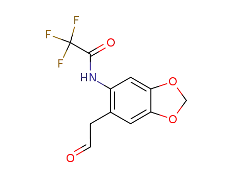 Acetamide, 2,2,2-trifluoro-N-[6-(2-oxoethyl)-1,3-benzodioxol-5-yl]-