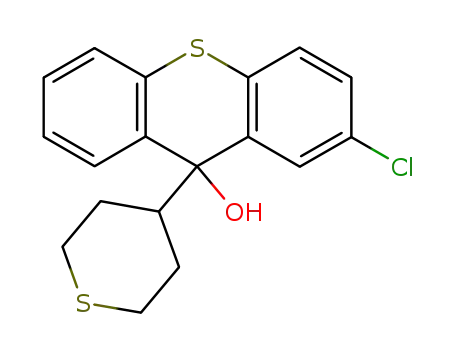 9H-Thioxanthen-9-ol, 2-chloro-9-(tetrahydro-2H-thiopyran-4-yl)-