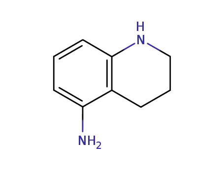Molecular Structure of 36887-98-6 (1,2,3,4-TETRAHYDROQUINOLIN-5-AMINE)