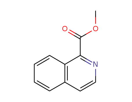 Molecular Structure of 27104-72-9 (ISOQUINOLINE-1-CARBOXYLIC ACID METHYL ESTER)