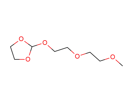 Molecular Structure of 74733-99-6 (2-[2-(2-METHOXYETHOXY)ETHOXY]-1,3-DIOXOLANE)