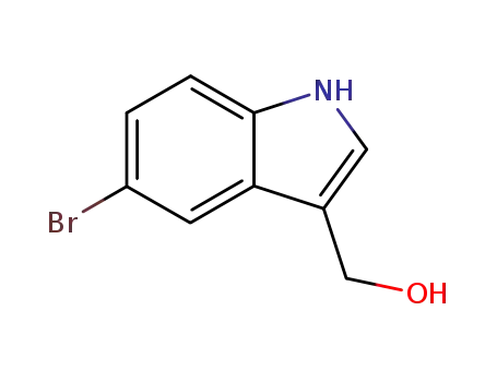Molecular Structure of 92557-51-2 (1H-Indole-3-methanol, 5-bromo-)