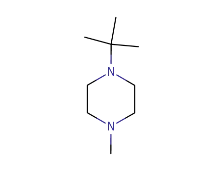 Molecular Structure of 10125-28-7 (Piperazine, 1-(1,1-dimethylethyl)-4-methyl- (9CI))