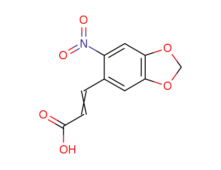 2-Propenoic acid,3-(6-nitro-1,3-benzodioxol-5-yl)-  CAS NO.6315-90-8