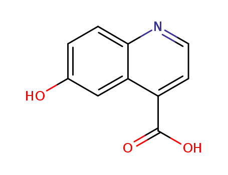 Molecular Structure of 4312-44-1 (6-Hydroxy-4-quinolinecarboxylic acid)