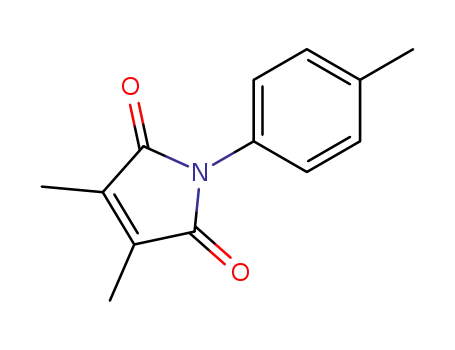 Molecular Structure of 89068-54-2 (1H-Pyrrole-2,5-dione, 3,4-dimethyl-1-(4-methylphenyl)-)
