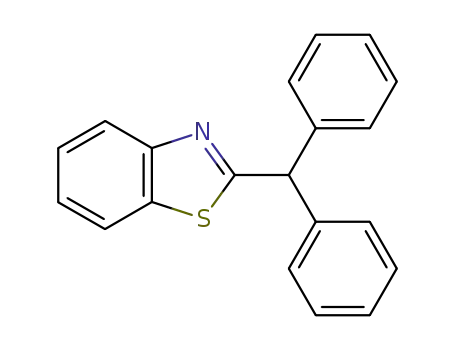 Molecular Structure of 16622-36-9 (Benzothiazole, 2-(diphenylmethyl)-)