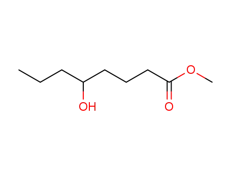 Molecular Structure of 101853-49-0 (Octanoic acid, 5-hydroxy-, methyl ester)