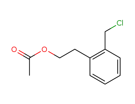 Molecular Structure of 100126-78-1 (2-(CHLOROMETHYL)PHENETHYL ACETATE)