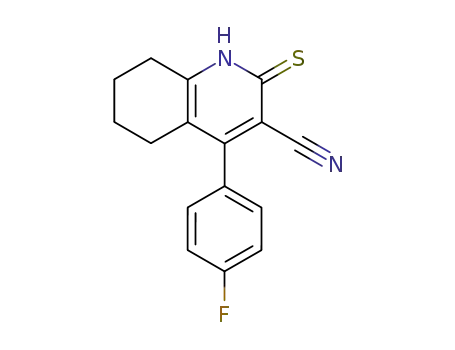 3-Quinolinecarbonitrile,
4-(4-fluorophenyl)-1,2,5,6,7,8-hexahydro-2-thioxo-