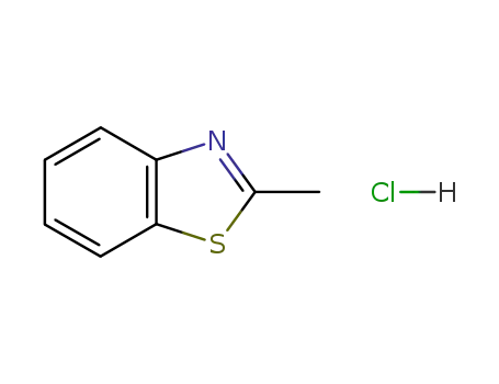 Molecular Structure of 52260-25-0 (Benzothiazole, 2-methyl-, hydrochloride (9CI))