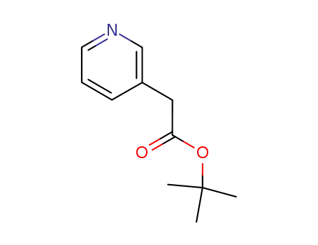 Molecular Structure of 69713-27-5 (3-Pyridineacetic acid, 1,1-dimethylethyl ester)