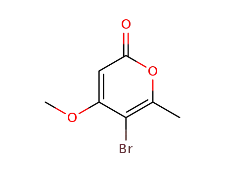 Molecular Structure of 93338-97-7 (2H-Pyran-2-one, 5-bromo-4-methoxy-6-methyl-)