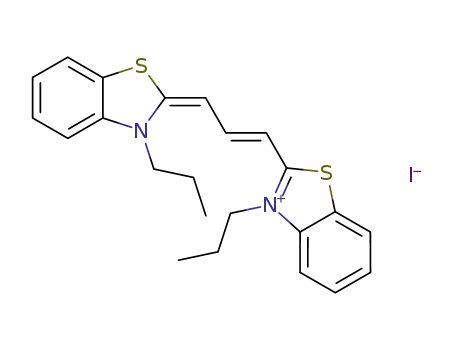 Molecular Structure of 53336-12-2 (3,3'-DIPROPYLTHIACARBOCYANINE IODIDE)