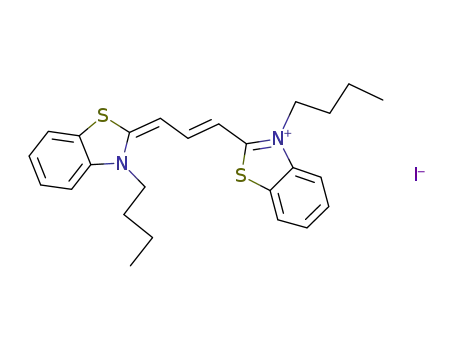3-Butyl-2-(3-(3-butyl-(3H)-benzothiazol-2-ylidene)propen-1-yl)benzothiazolium iodide
