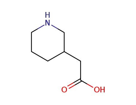 Molecular Structure of 74494-52-3 (3-PIPERIDINE ACETIC ACID)