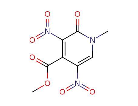 Molecular Structure of 139004-72-1 (4-Pyridinecarboxylic acid, 1,2-dihydro-1-methyl-3,5-dinitro-2-oxo-,
methyl ester)