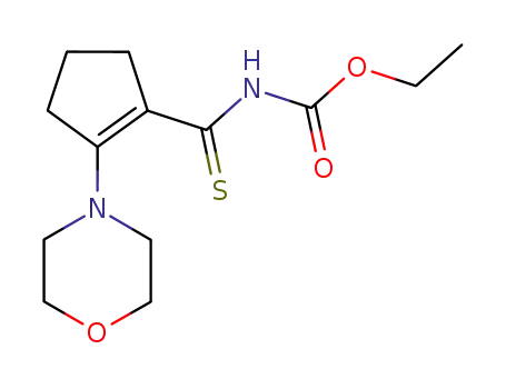 Carbamicacid, [[2-(4-morpholinyl)-1-cyclopenten-1-yl]thioxomethyl]-, ethyl ester (9CI) cas  21582-59-2