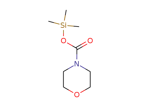 Molecular Structure of 30882-93-0 (4-Morpholinecarboxylic acid, trimethylsilyl ester)