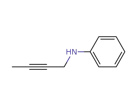 Molecular Structure of 69611-44-5 (N-(2-Butynyl)benzenamine)