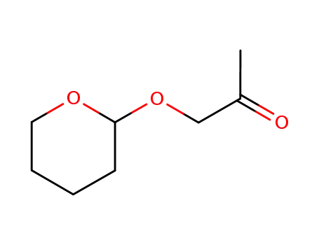 Molecular Structure of 53343-13-8 (2-Propanone, 1-[(tetrahydro-2H-pyran-2-yl)oxy]-)